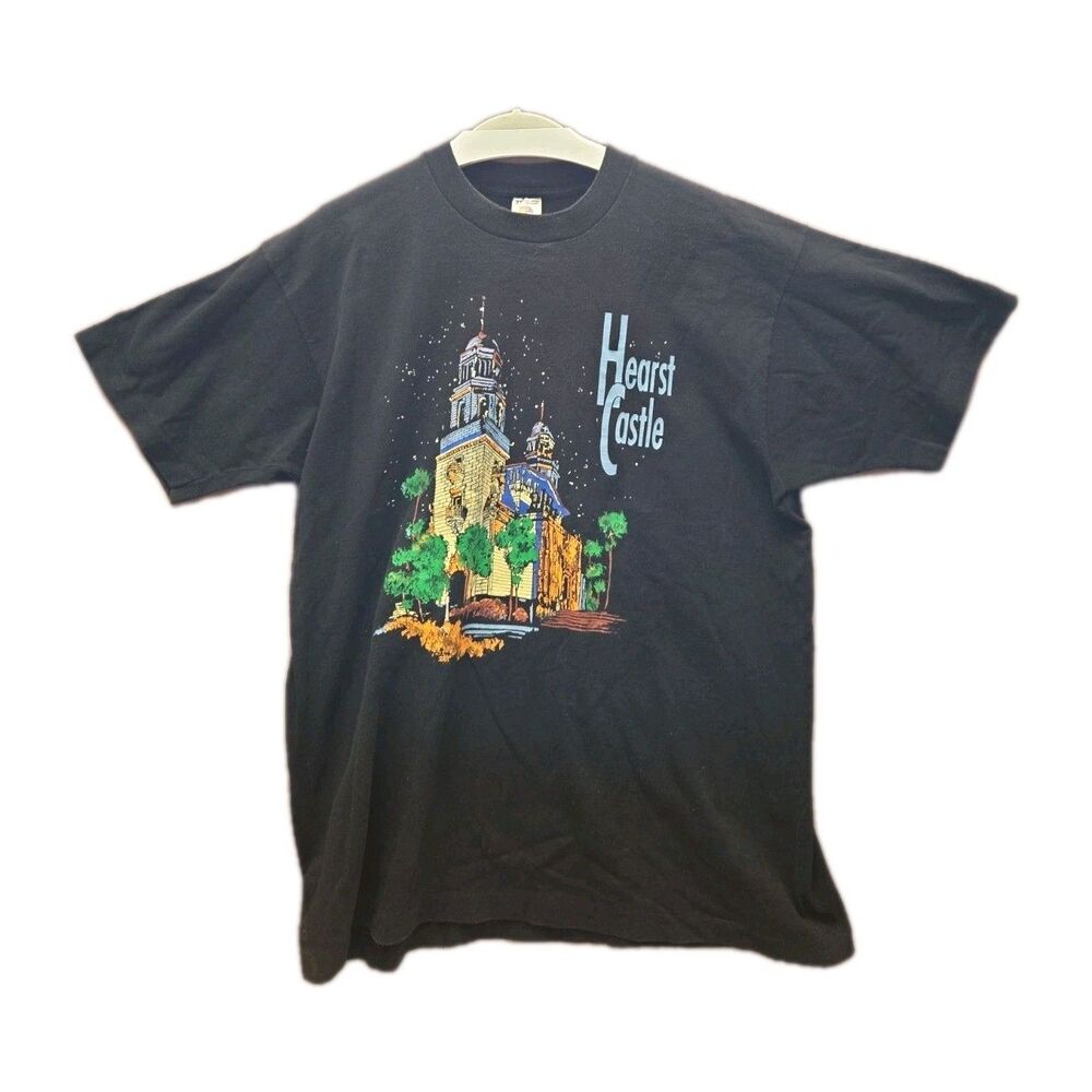 Hearst Castle Size XL Extra Large Black Short Sleeve T-Shirt